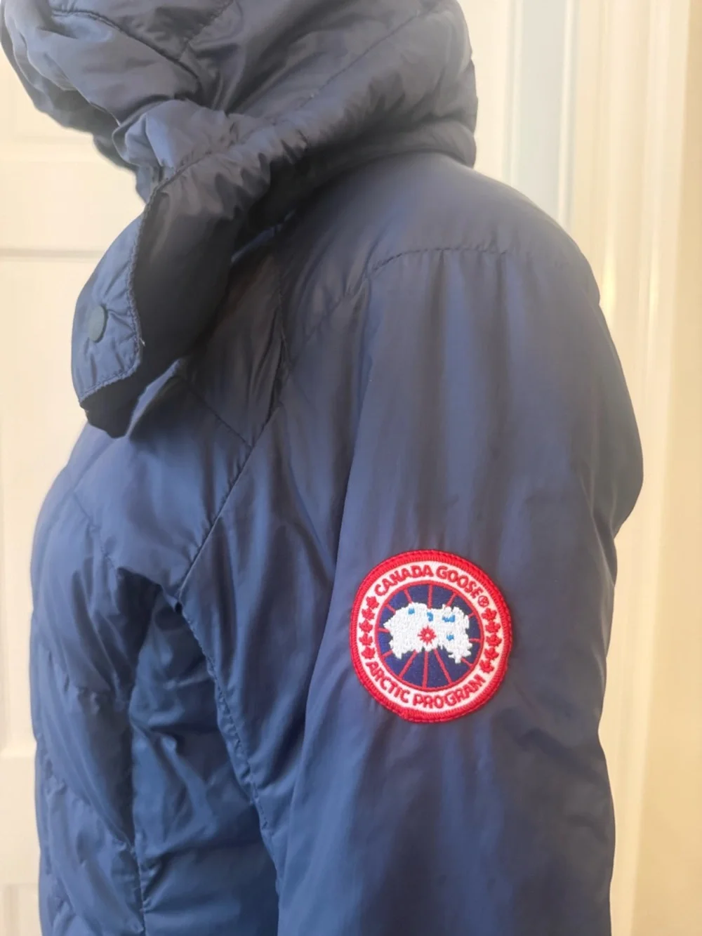 Canada Goose Navy Ellison Hooded Packable Puffer Jacket - Picture 7 of 13